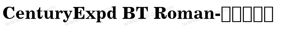 CenturyExpd BT Roman字体转换